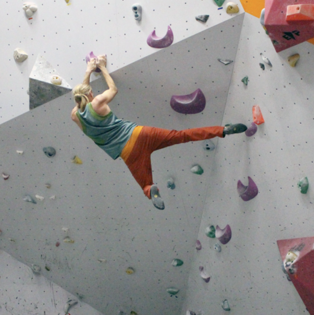 Climber on the wall